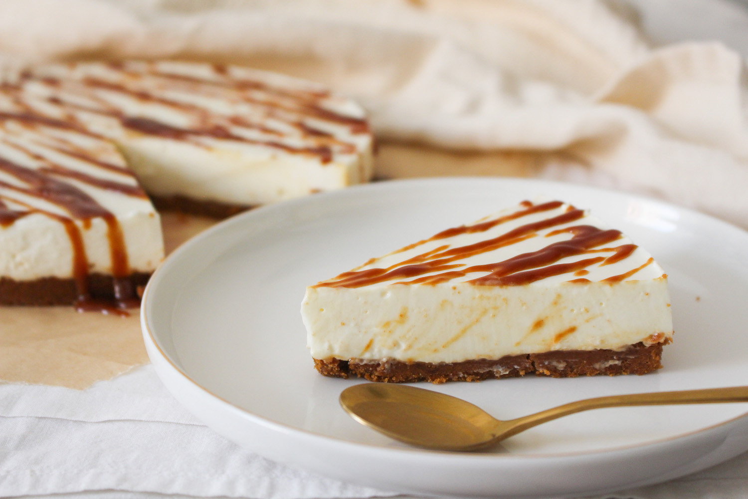 Recette : cheesecake caramel sans cuisson
