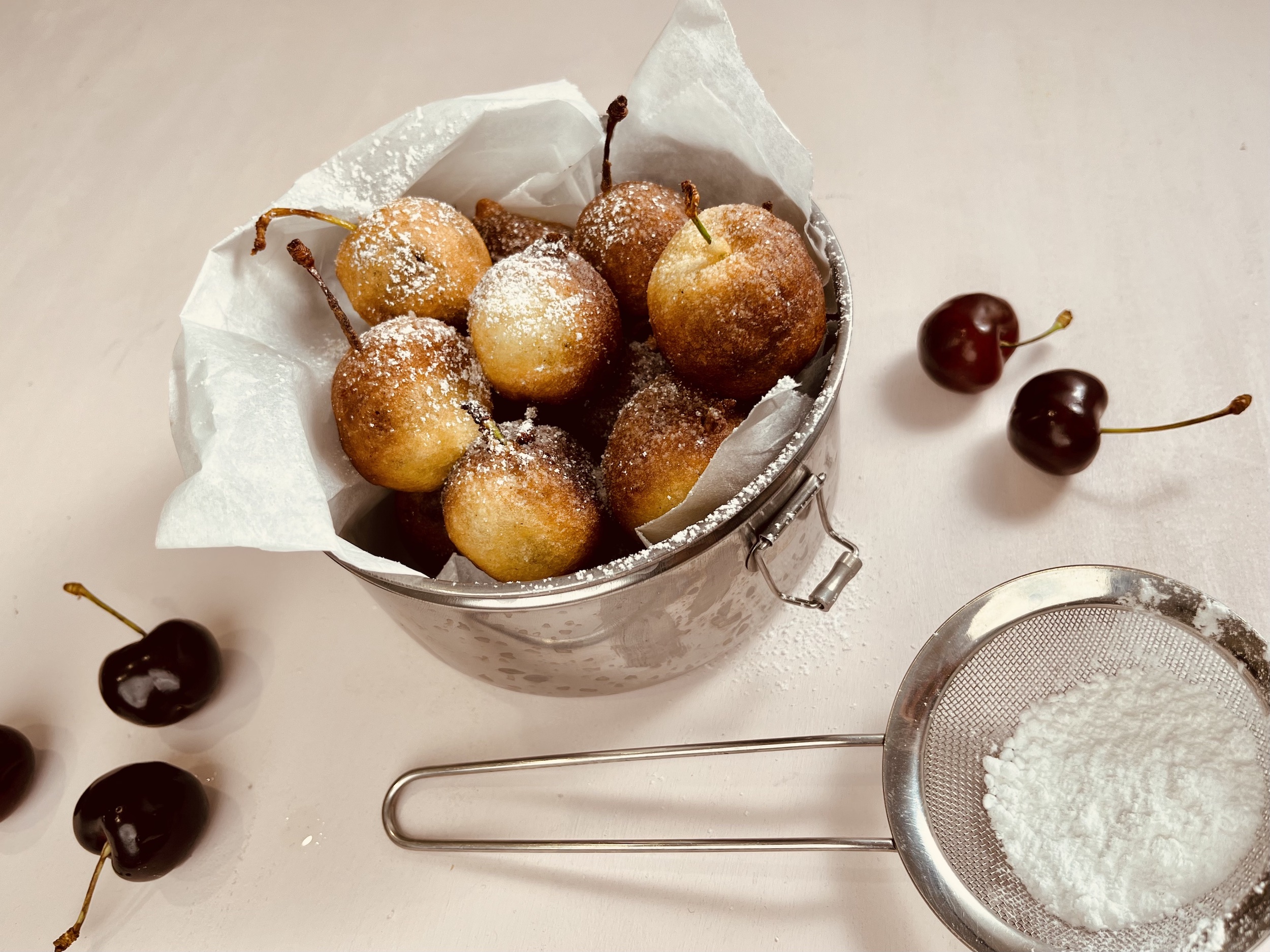 Recette : beignets de cerises