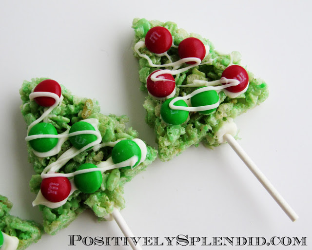 christmas tree rice krispie pop 3