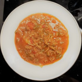 One-pot pasta aux petits légumes