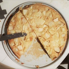 Gâteau aux pommes express (vegan)