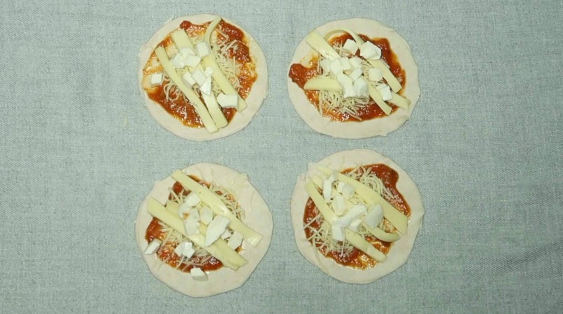 Les mini-pizzas