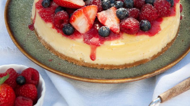 Cheesecake aux fruits rouges