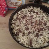 Crumble aux pommes - chocolat