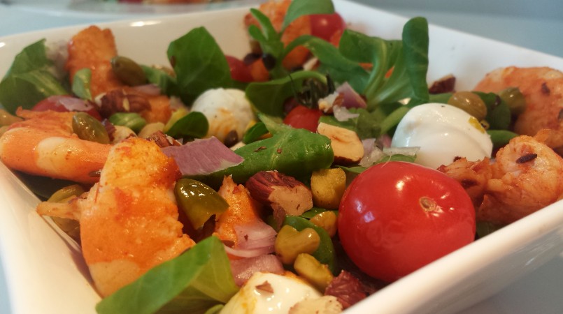 Salade de lentilles aux fruits secs