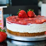 Cheescake aux fraises et au Cacolac