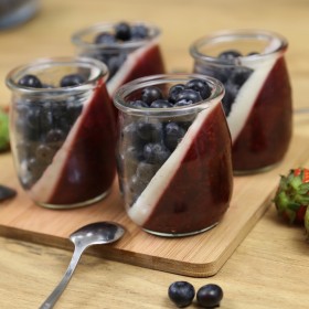 Panna cotta fruits rouges