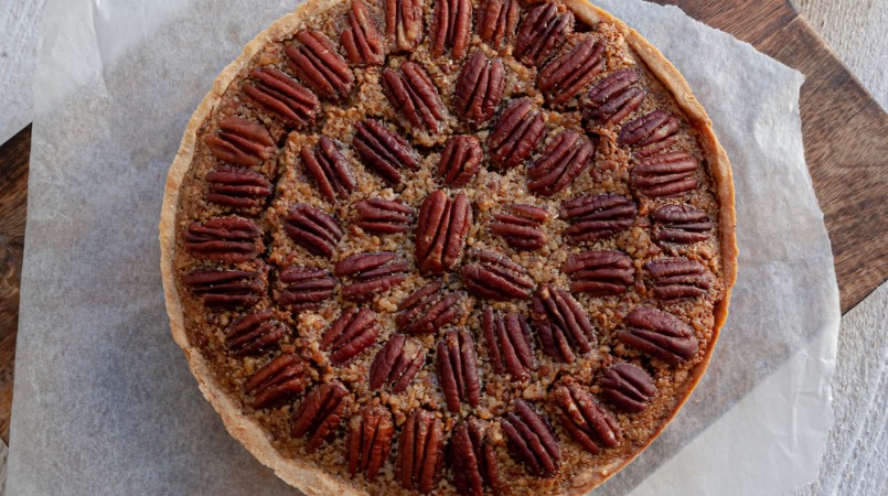 Tarte aux noix de pécan & sirop d’érable