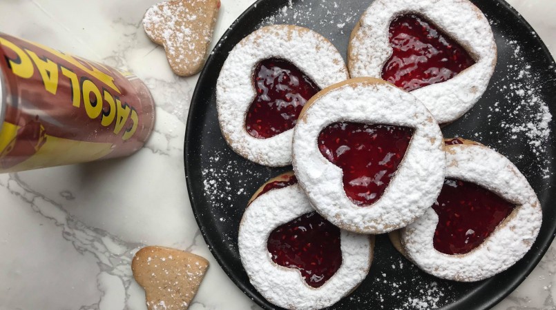 Biscuits Saint-Valentin au Cacolac