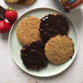 Biscuits suédois flocons d’avoine et chocolat