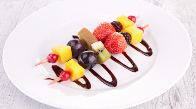 Brochette de Fruits sauce chocolat