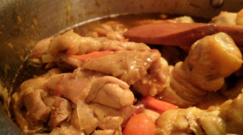 Poulet fondant curry coco