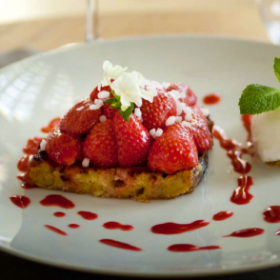 Pain perdu aux fraises