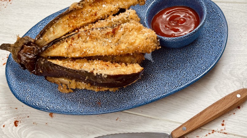 Aubergines panées