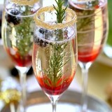 Cocktails au champagne pour le nouvel an