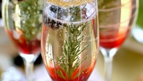 Cocktails au champagne pour le nouvel an