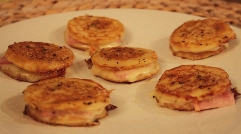 Mini Blinis façon Croque-Monsieur