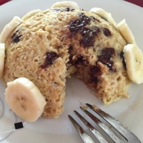 Bowlcake banane-avoine-choco