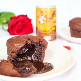 Fondant chocolat, Cacolac & coeur coulant au caramel beurre salé