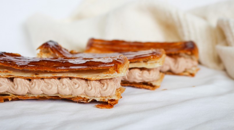 Mille-feuille au chocolat au lait