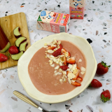 Soupe de fraise et rhubarbe au Cacolac fraise