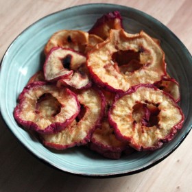 Chips de pommes au micro-ondes