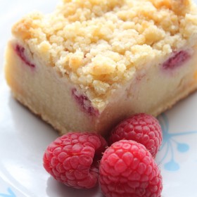 Crumb cake aux framboises