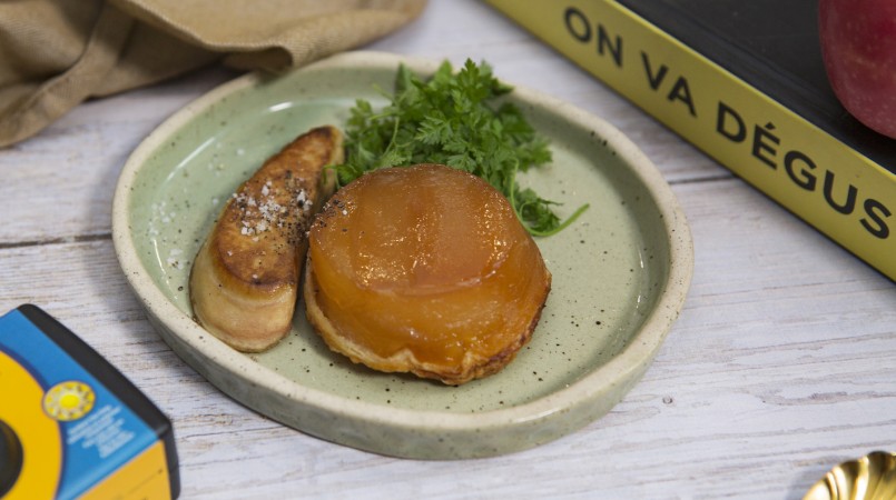 Tarte Tatin aux pommes et escalope de Foie Gras