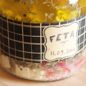 Feta marinée