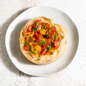 Tarte aux tomates cerises