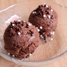 Glace au chocolat vegan