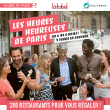 Les Heures Heureuses à Paris, l'apéro à 2€ dans plus de 280 restos !