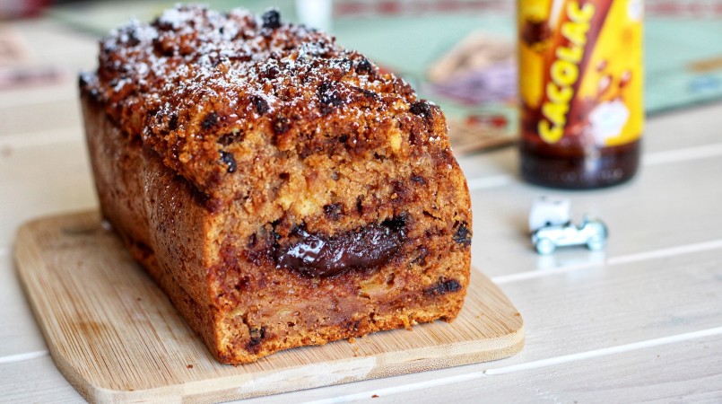 Crumbcake Cacolac pommes chocolat & spéculoos