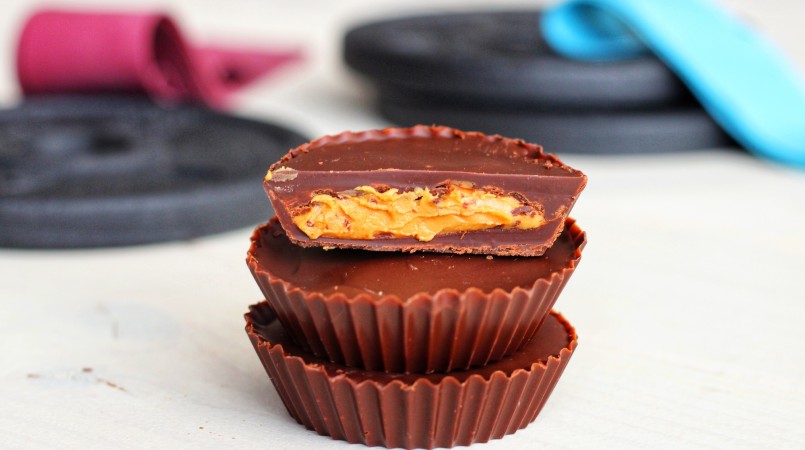 Bouchées au chocolat et beurre de cacahuètes façon Reese’s