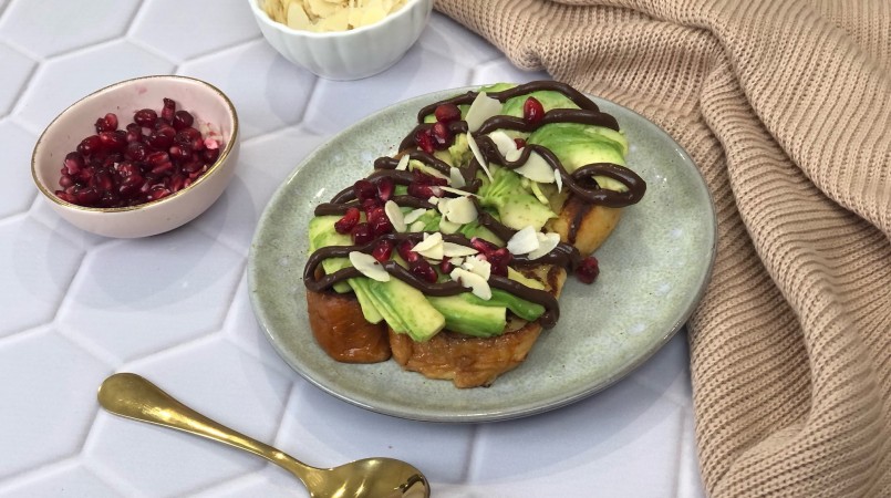 Avocado toast sucré