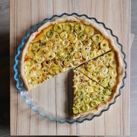 Tarte à la courgette légère