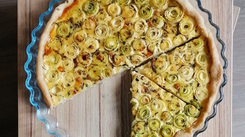 Tarte à la courgette légère