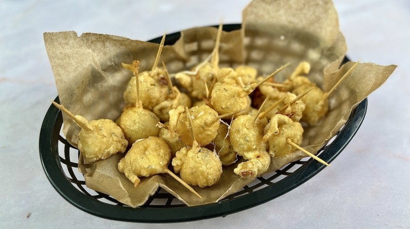 Beignets de billes de mozzarella