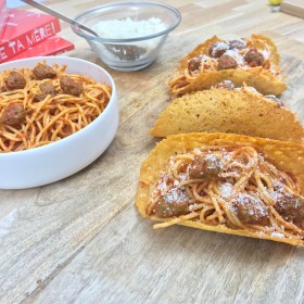 Tacos bolognaise