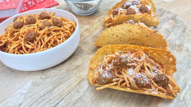 Tacos bolognaise