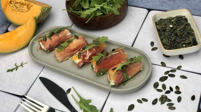 Nems de jambon au melon