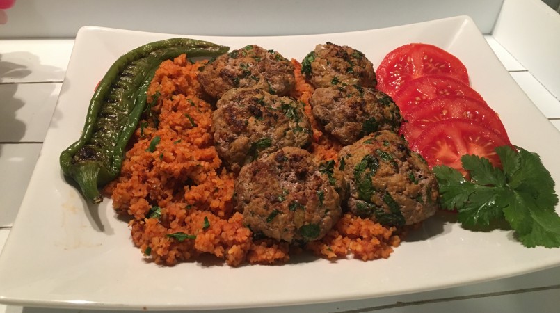 Assiette kefta maison