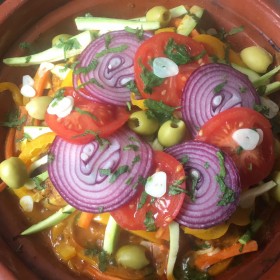 Tajine de poulet aux légumes