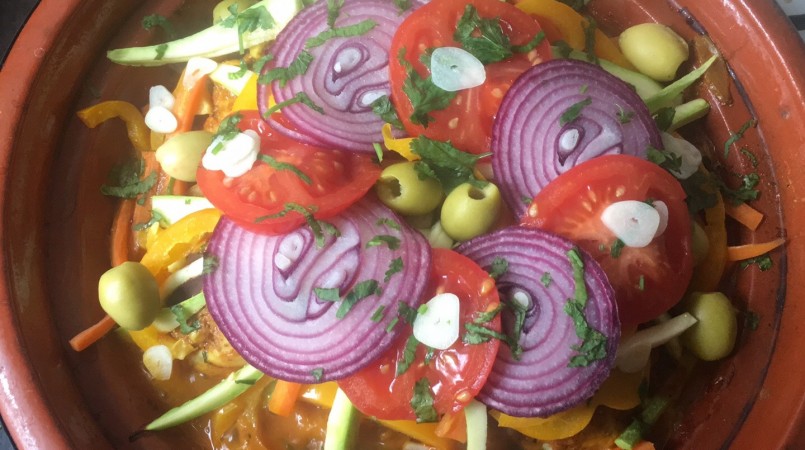 Tajine de poulet aux légumes