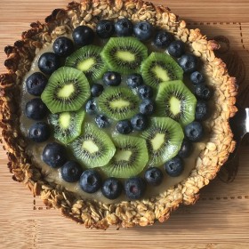 Tarte d’avoine saine 4 ingrédients !!!