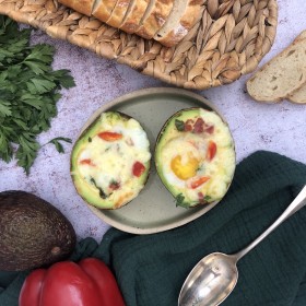 Oeuf cocotte à l’avocat