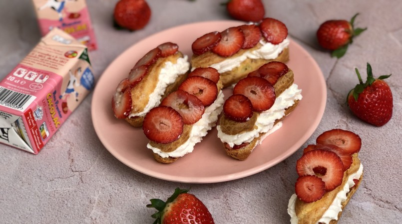 Éclair Cacolac Fraise