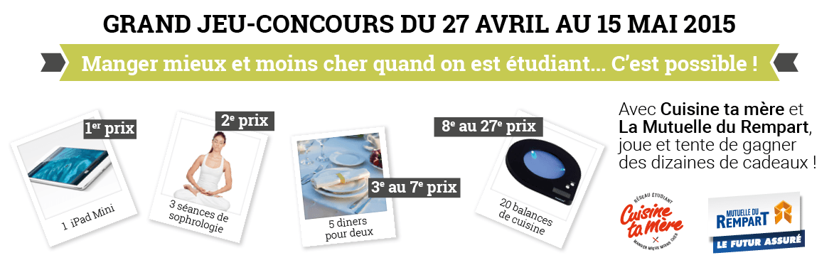 GRAND JEU-CONCOURS DU 27 AVRIL AU 15 MAI