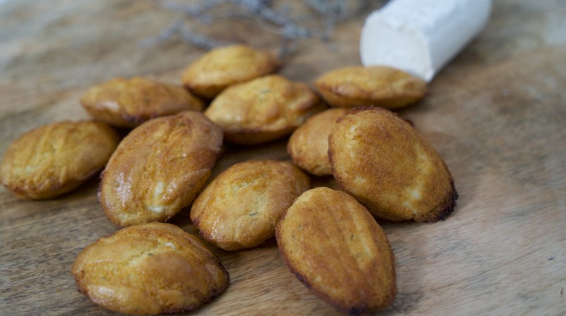 Madeleines chèvre-miel