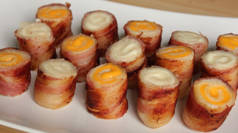 Makis de lard au fromage